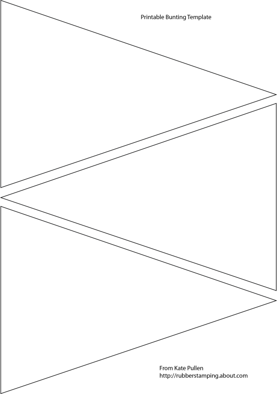 Pin Black And White Bunting Clipart - Template - Png Download (564x800), Png Download