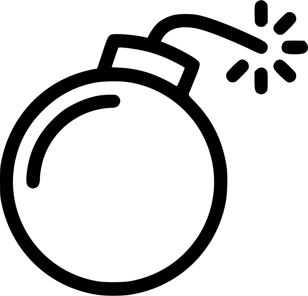 Png File Svg - Bomb Icon Png Clipart (980x940), Png Download