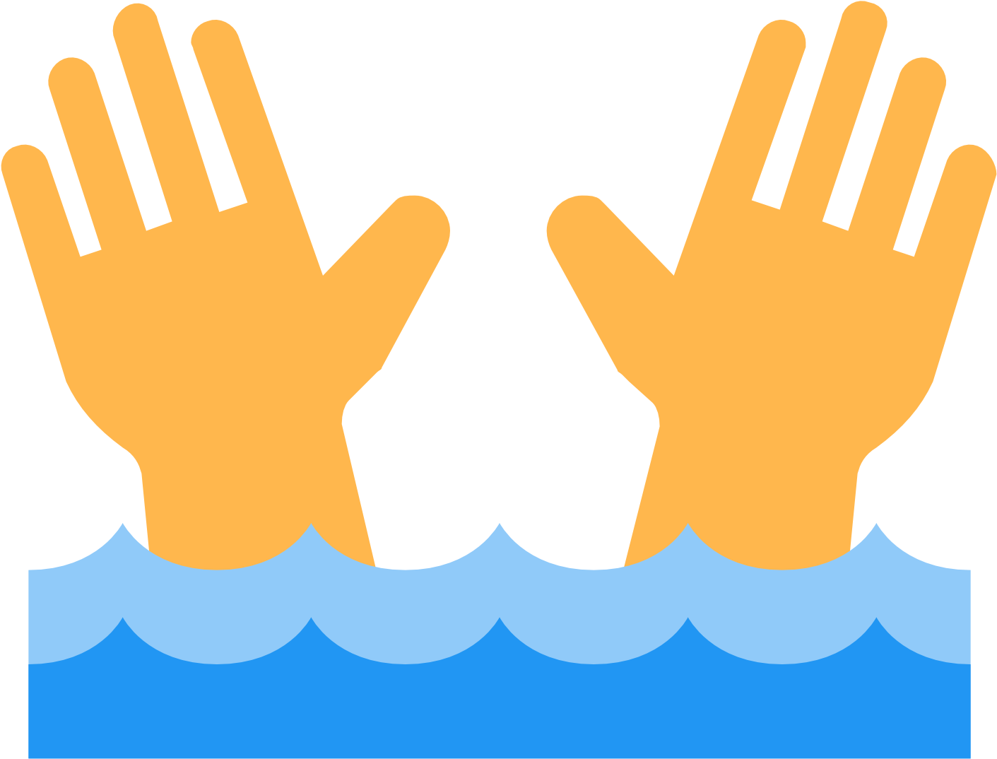 Dangerous Current Icon - Drowning Clipart Png Transparent Png (1600x1600), Png Download