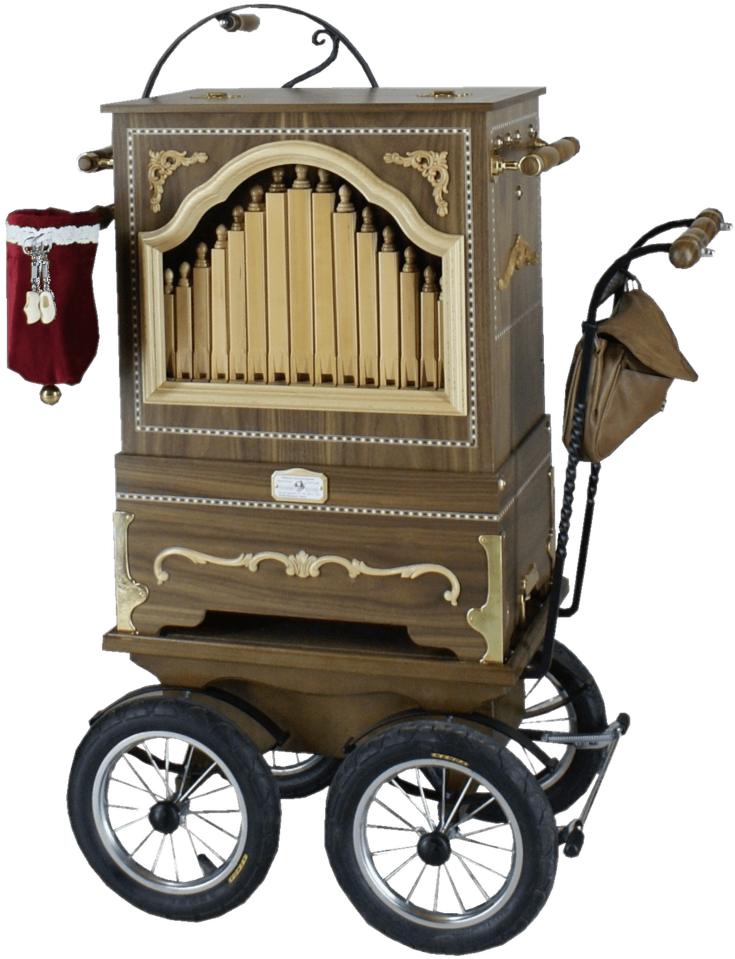 Barrel Organ On Kart - Street Organ Clipart (800x1029), Png Download