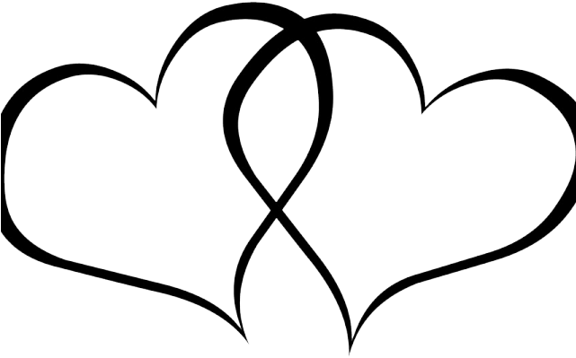 Crystal Palace Fc Clipart Heart - Clipart Wedding Black And White - Png Download (640x480), Png Download