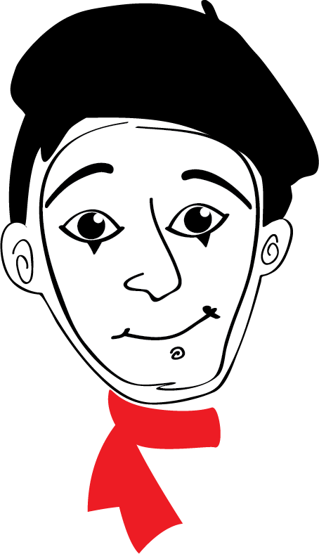 Pierre The Pierrethemimeface Illustrationpng - Mime Png Clipart (454x788), Png Download