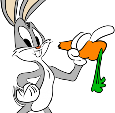 Carrot Clipart Bugs Bunny - Cartoon - Png Download (640x480), Png Download