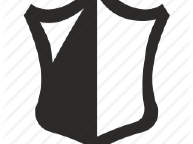 Security Shield Clipart Black And White - Png Download (640x480), Png Download