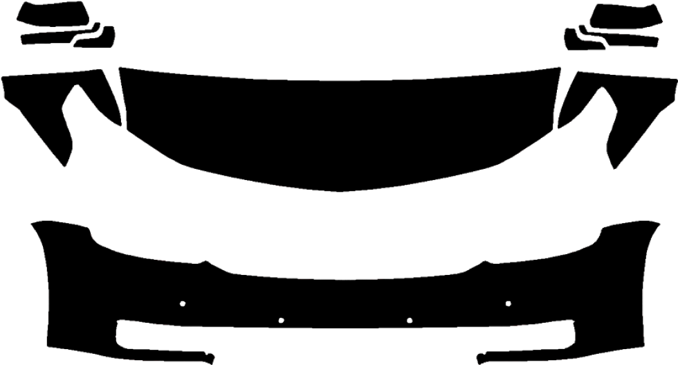 2015-2018 Chevrolet Tahoe Z71 3m Clear Bra Deluxe Paint Clipart (980x700), Png Download