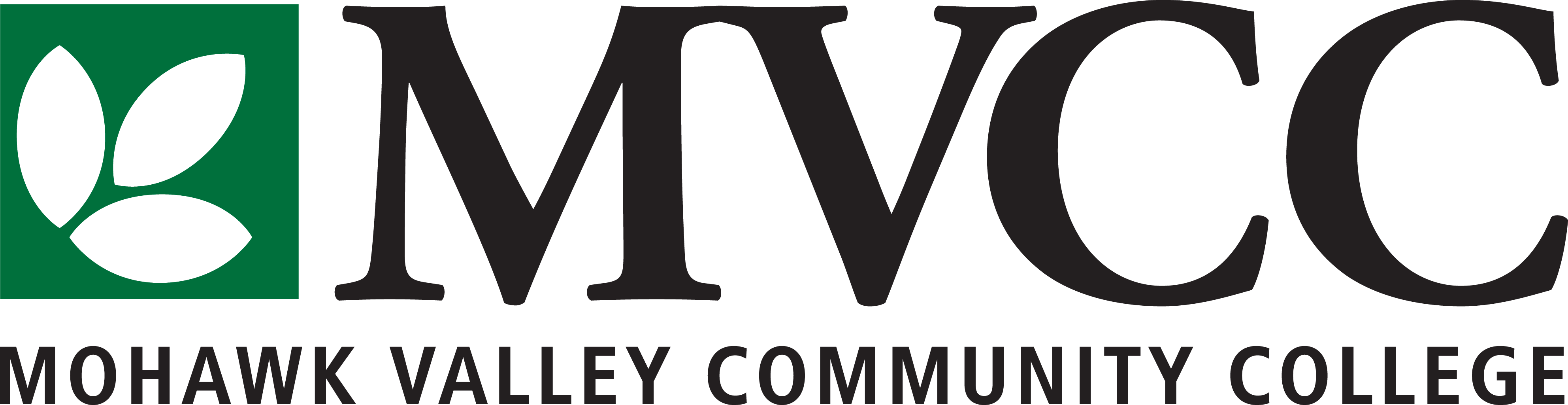 Mvcc-logo Cmyk - Mohawk Valley Community College Logo Clipart (3968x1024), Png Download