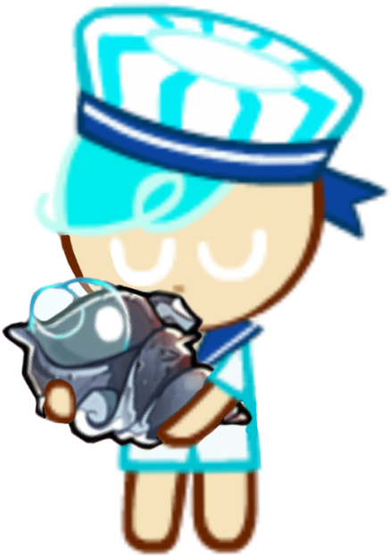 Peppermint With Bubble Wave Shell - 薄荷 糖 餅乾 跑 跑 薑 餅 人 Clipart (540x720), Png Download