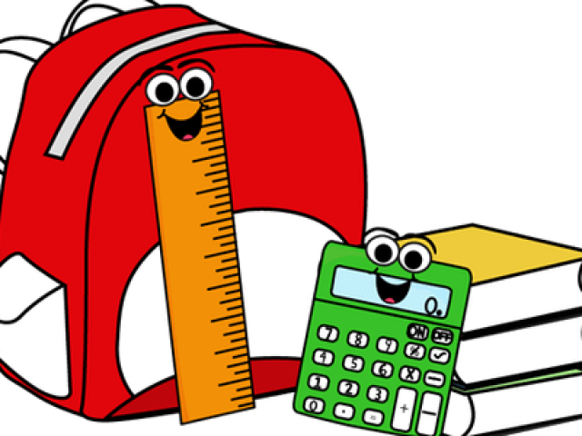 Pencil Clipart School Book - School Supplies Clipart - Png Download (640x480), Png Download