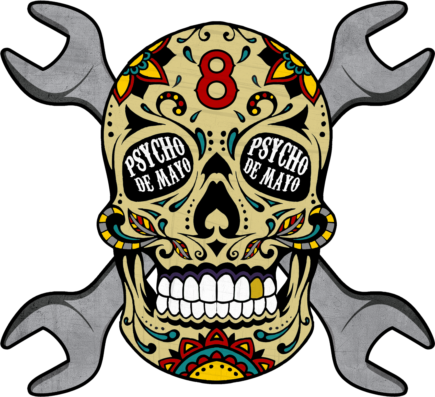 Sugar Skull Logo - Skull Clipart (1725x1725), Png Download