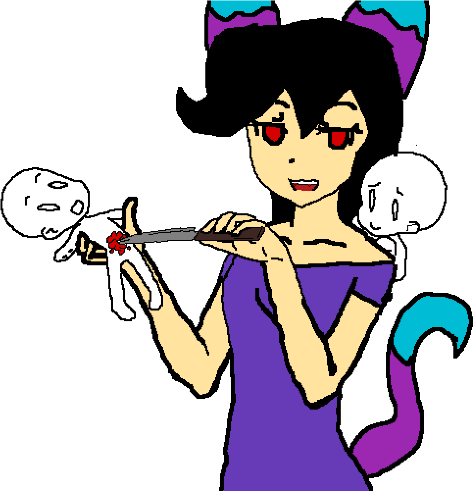 Psycho Collab - Cartoon Clipart (1000x1000), Png Download