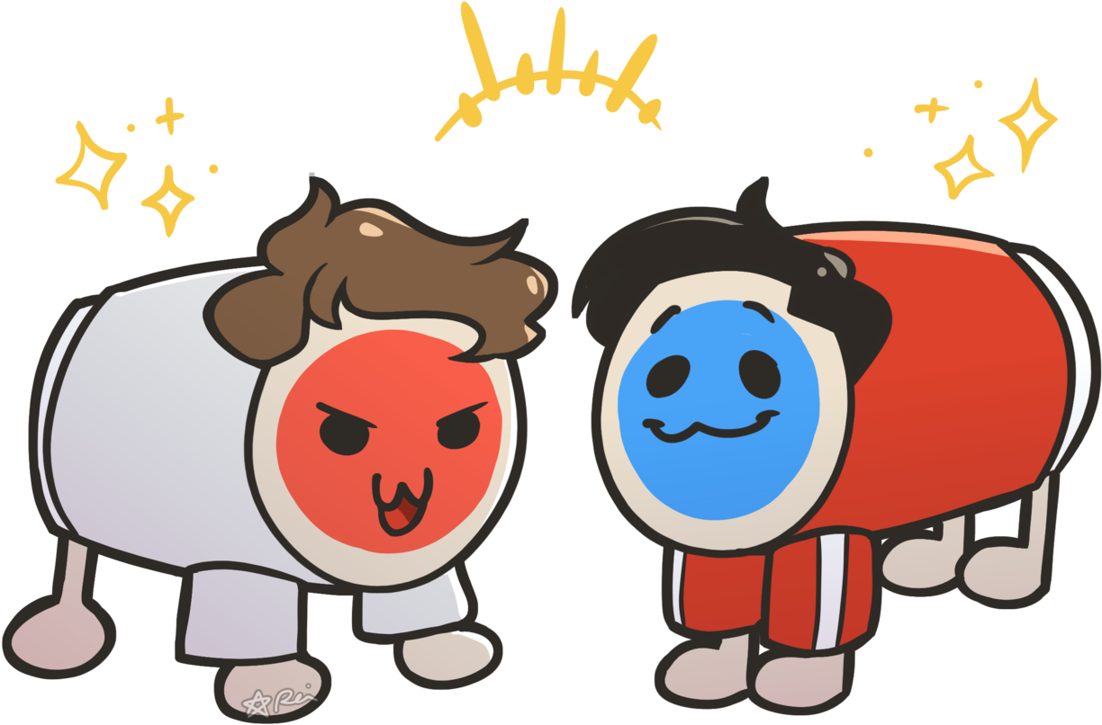 Taiko Bois ✨✨ - Cartoon Clipart (1280x1280), Png Download