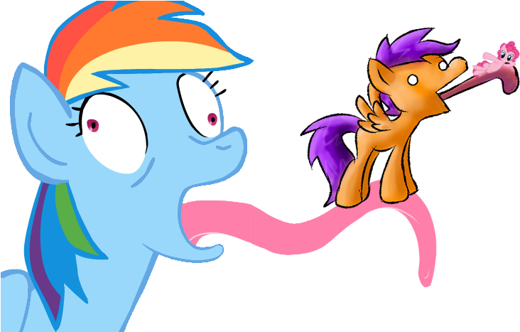 732 X 467 2 - Tongue Rainbow Dash Clipart (732x467), Png Download