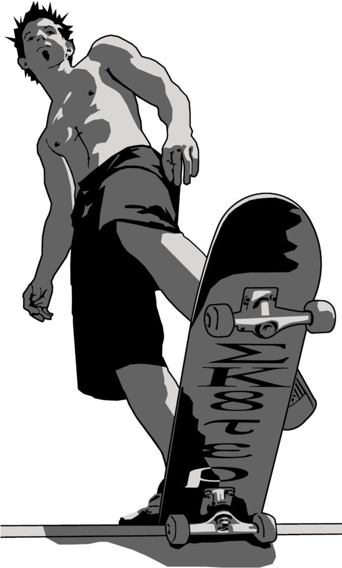 Skate Png - Imagenes De Skate Png Clipart (691x1156), Png Download