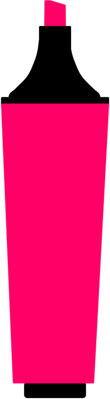 Marker Rosa Ballpoint Pen - Rosa Marker Clipart (1280x1280), Png Download