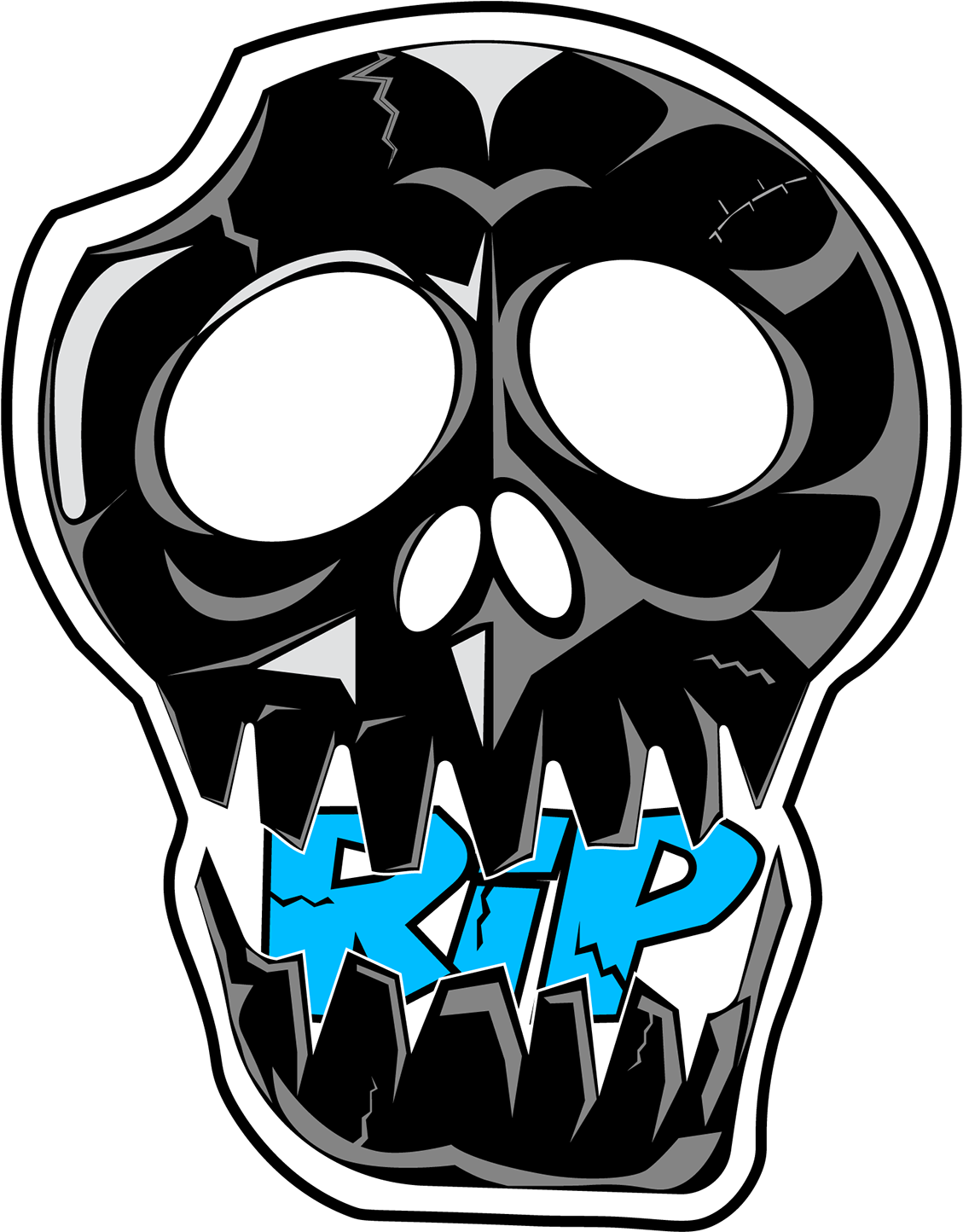 Produck Logo And Branding - Skull Clipart (1920x2715), Png Download