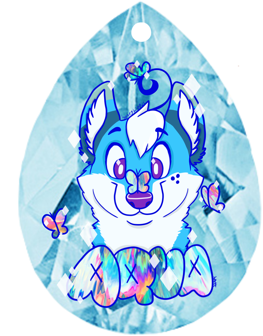 Aqua Marine The Dog Headshot Badge - Illustration Clipart (1280x1280), Png Download