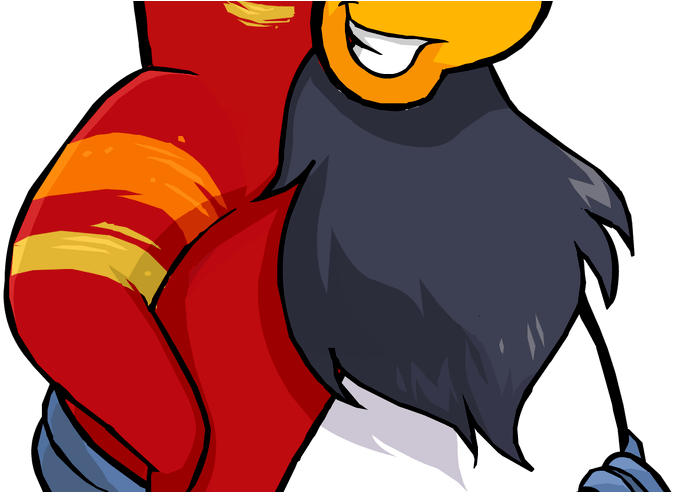 Rockhopper's Hat Aug 2012 Club Penguin Wiki Fandom - Cartoon Clipart (674x492), Png Download