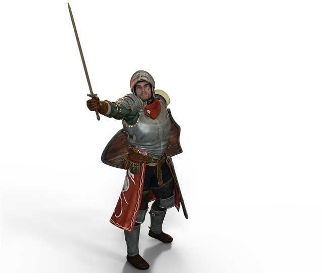 Knifht Stock Clipart (640x560), Png Download