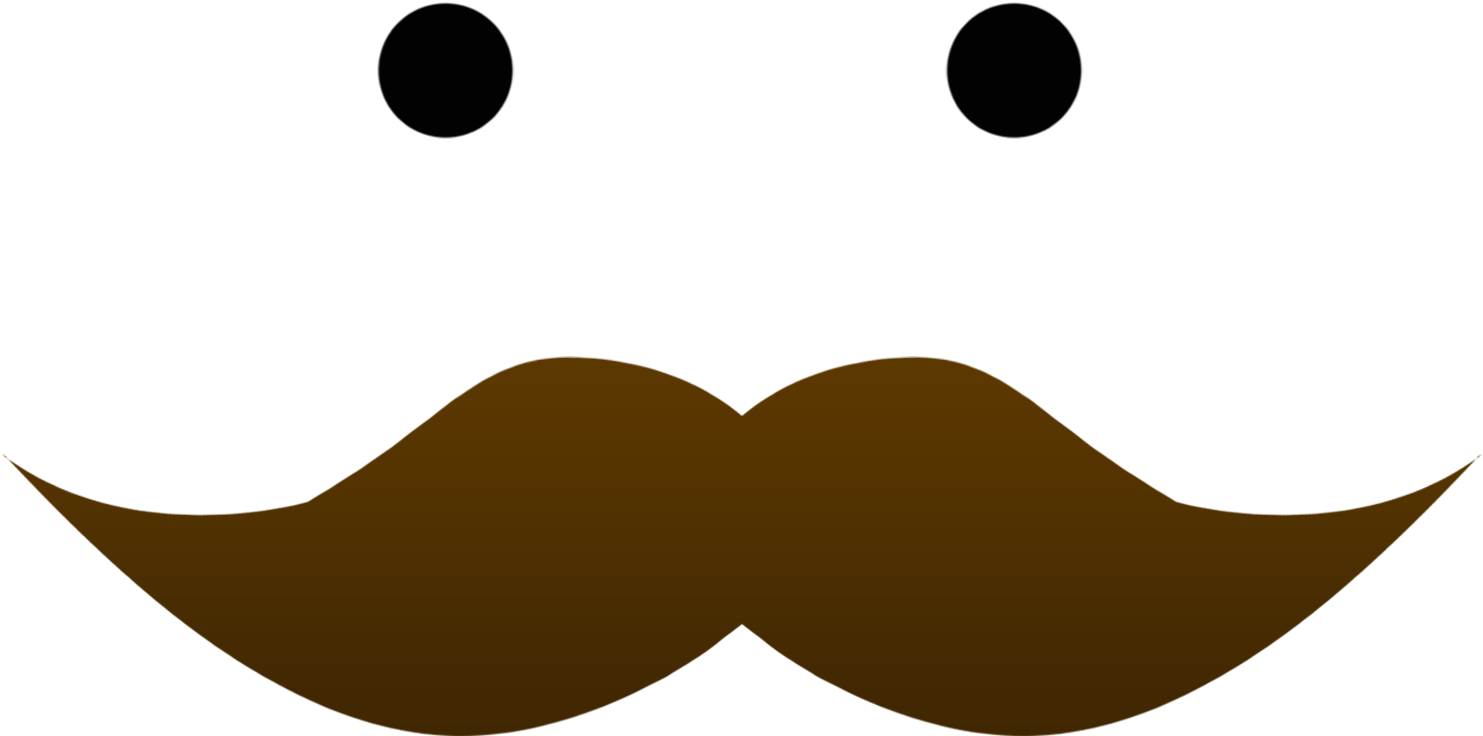 Slow Mustache Clipart (1500x1500), Png Download
