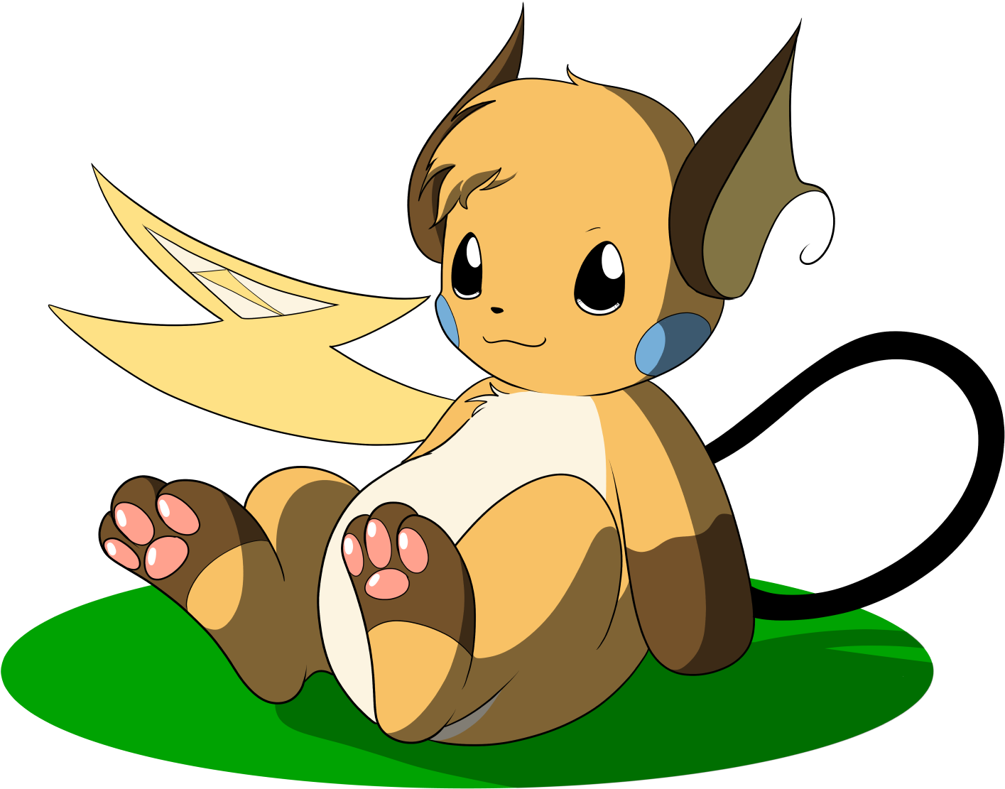 Raichu Kirbs - Cartoon Clipart (1779x1204), Png Download