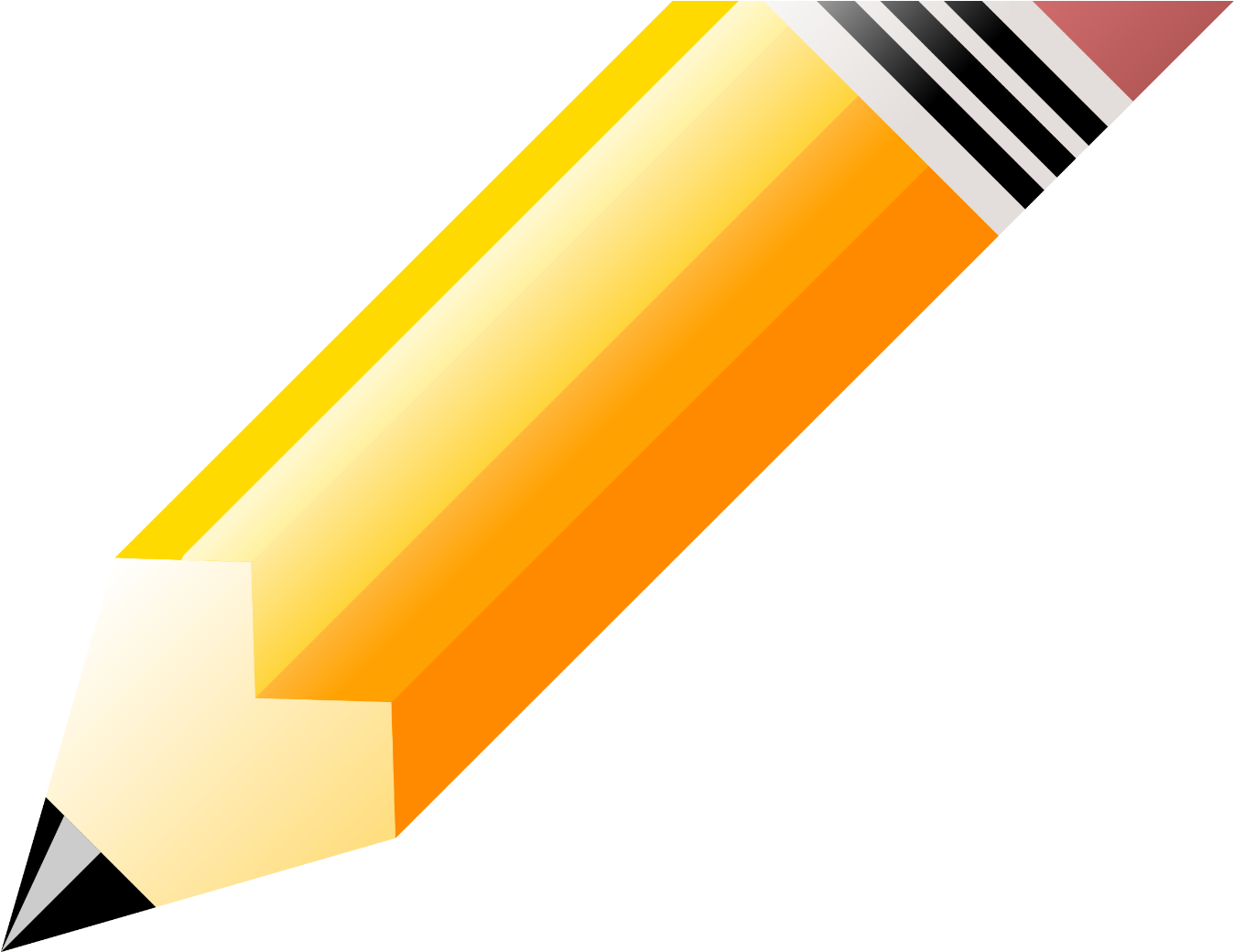 Writing In Sentences - Free Clipart Pencil Eraser - Png Download (1385x1039), Png Download