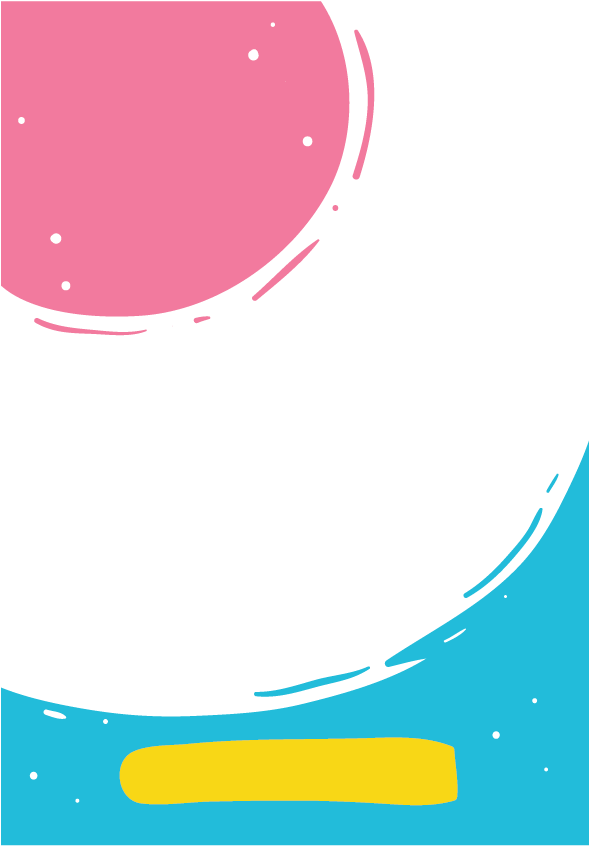 Left Top Round Pink Down Blue Book Banner Clipart (659x946), Png Download