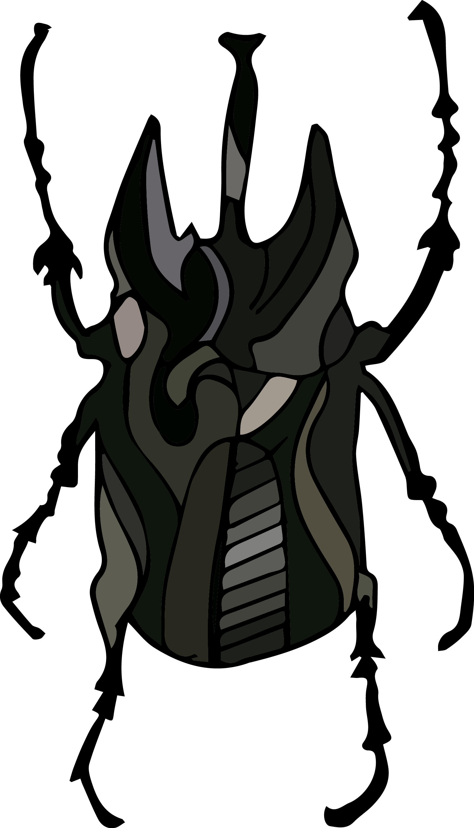 #elephantbeetle From The #efrstickers Nature Sticker - Illustration Clipart (1569x2737), Png Download