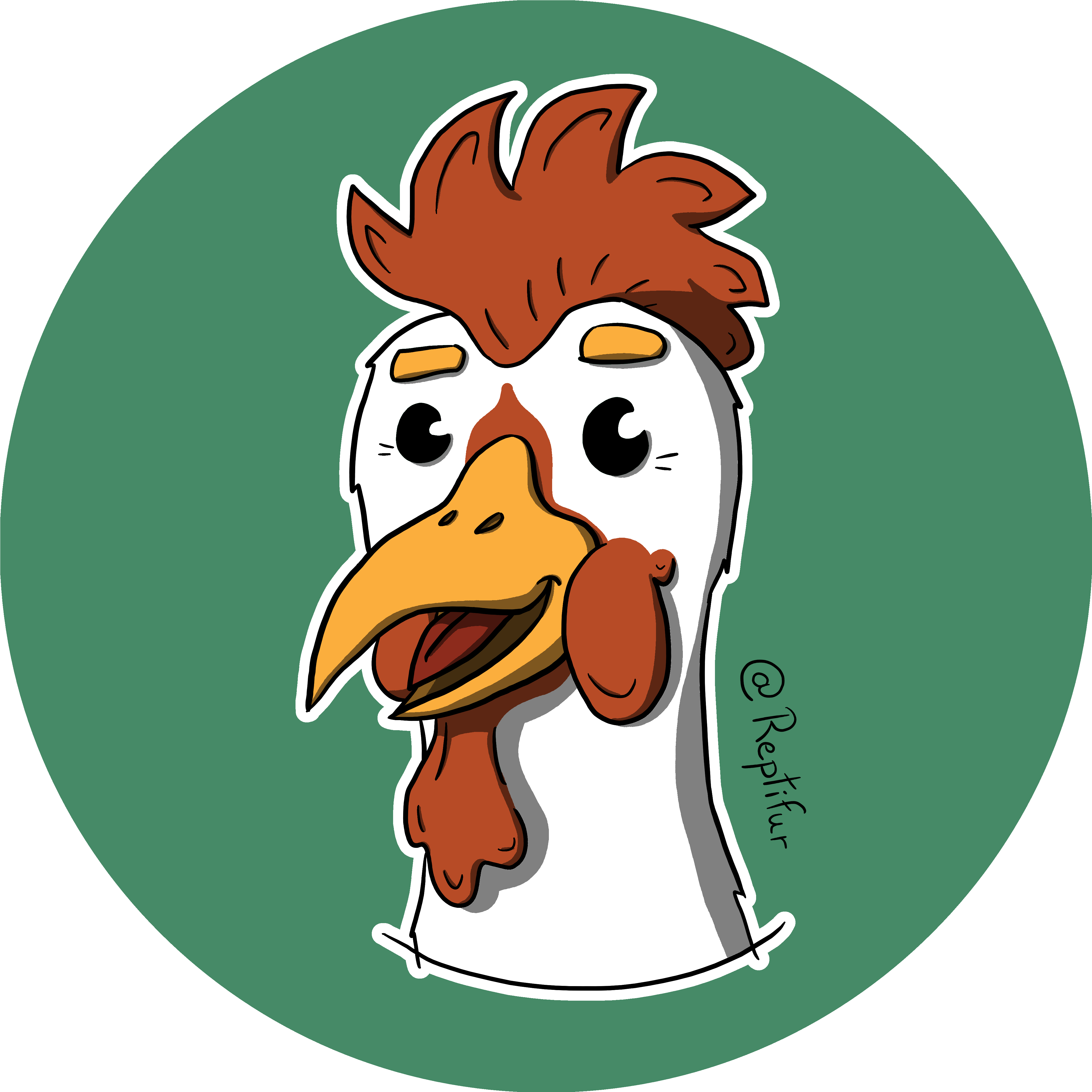 2015 11 05 Chicken Head Clipart (4353x4352), Png Download