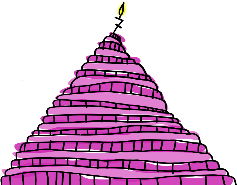 Tarta Cake Cumpleaños Birthday Dulce Sweet Clipart (800x612), Png Download