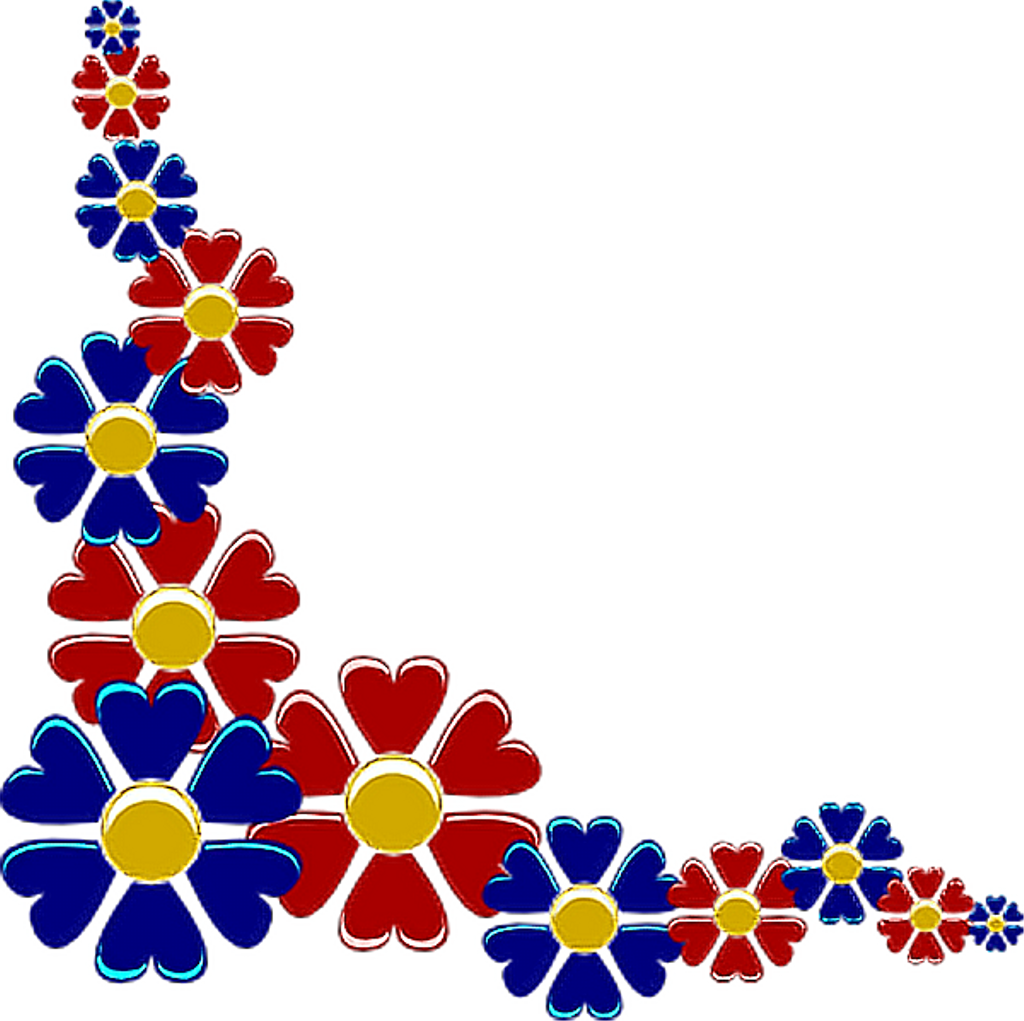 Daisy Sticker - Front Page Flower Design For School Project Clipart (1024x1021), Png Download