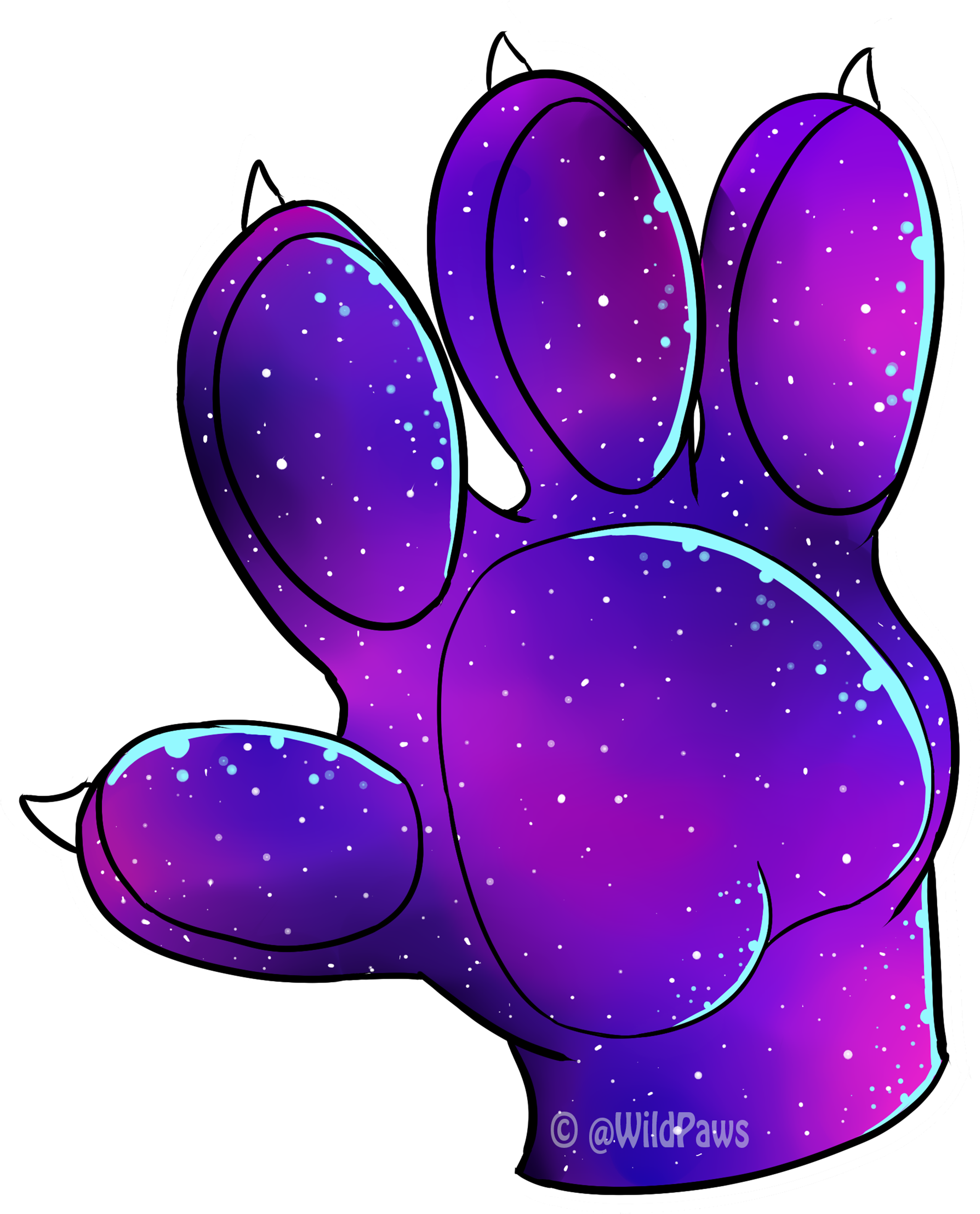 Furry Pride Wm Tshirt - Furry Paw Print Clipart (5100x5100), Png Download