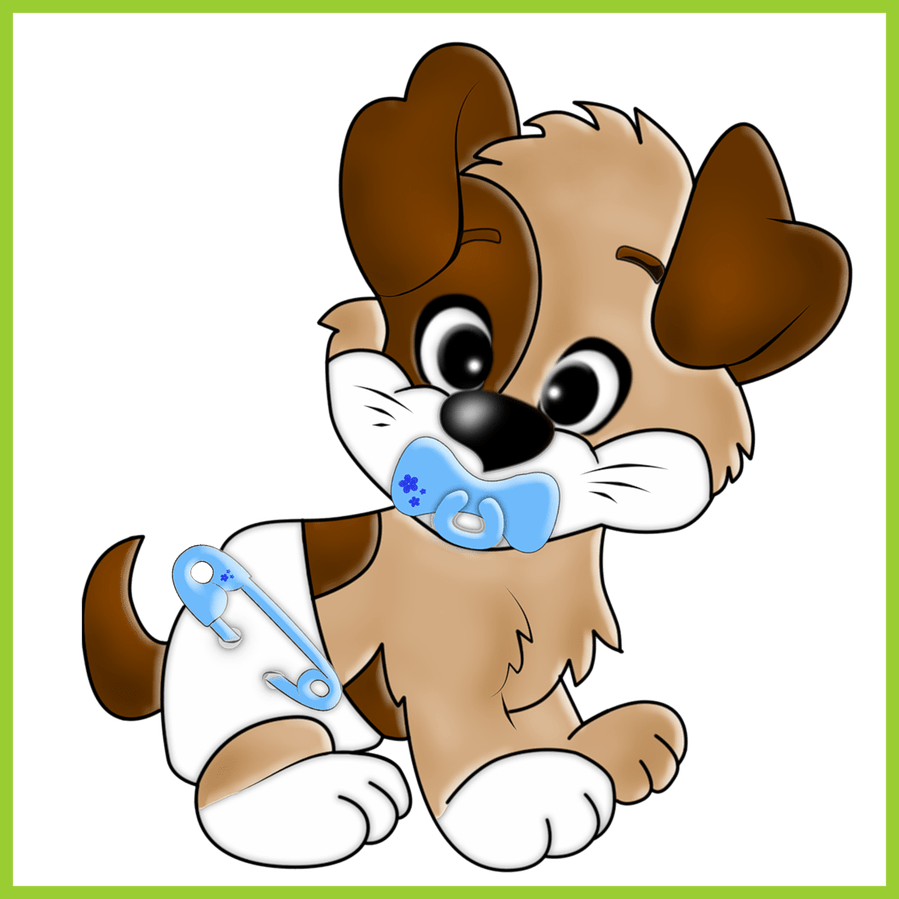 Unbelievable Cartoon Filii Clipart Wall Hangings And - Puppy Cartoon - Png Download (899x899), Png Download