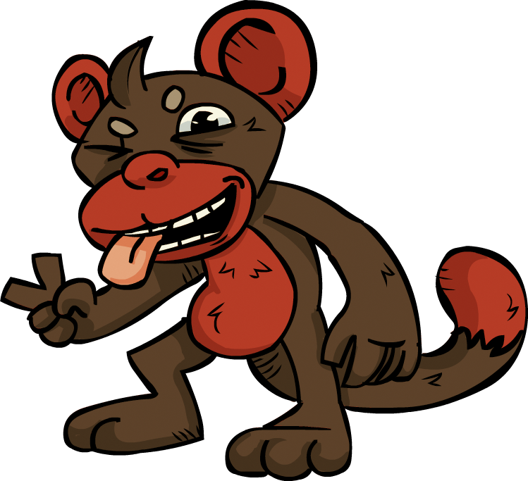 Monkey Business - Cartoon Clipart (749x683), Png Download