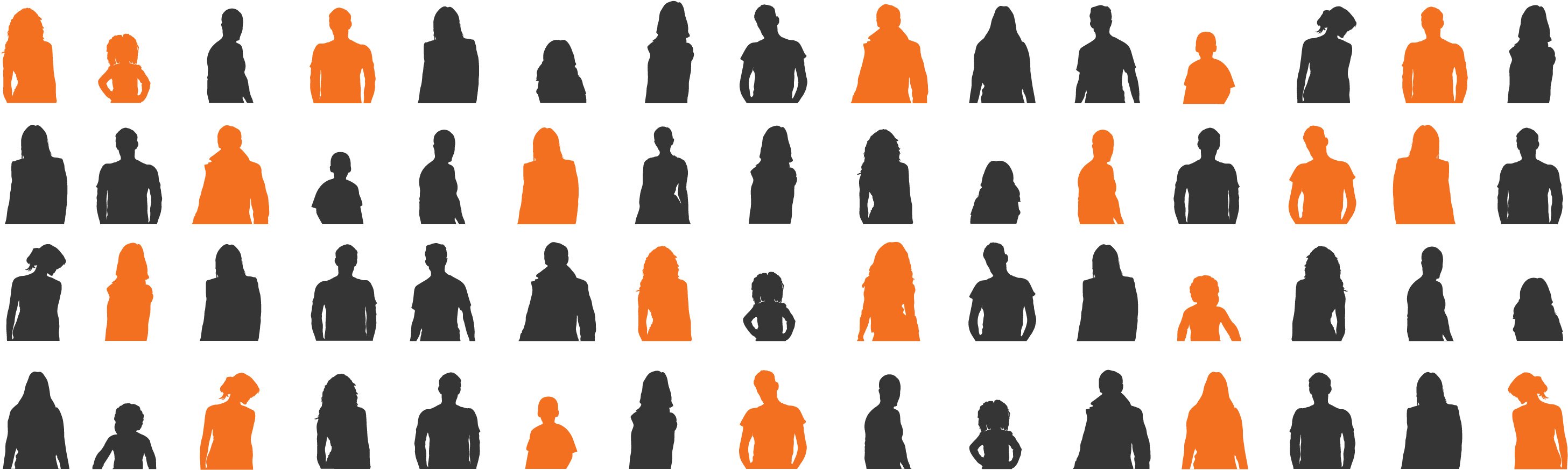 Help Us Light Up The Future For Nf Sufferers Around - Silhouette Clipart (2918x889), Png Download