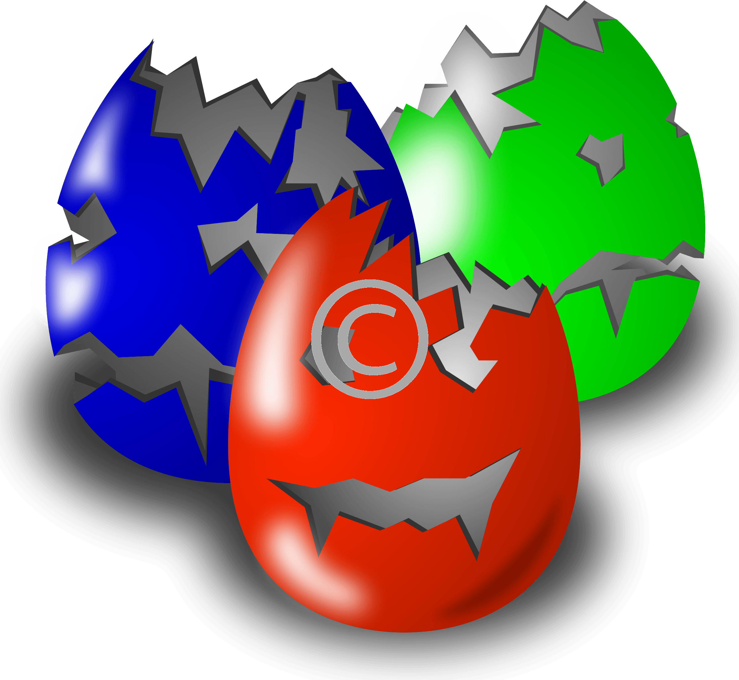 Easter 17 - Merah Hijau Biru Clipart (2400x2207), Png Download