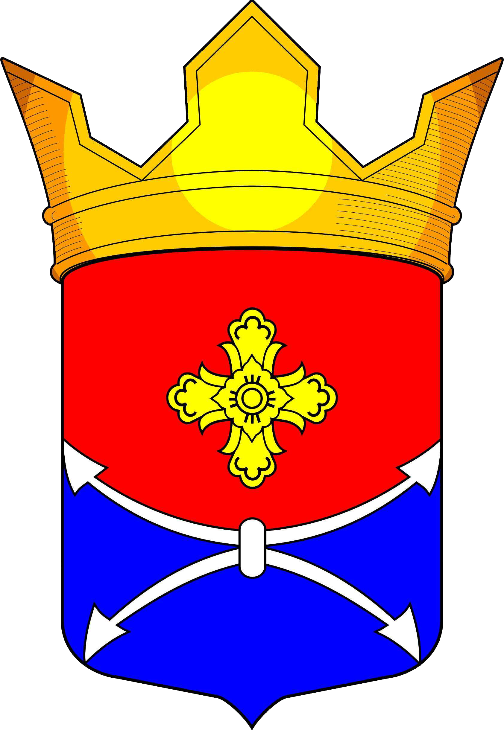 Coat Of Arms Of Vakhnovokarskoe Rural Settlement - Crest Clipart (1684x2441), Png Download