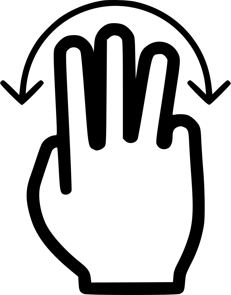 Three Fingers Rotate Comments Clipart (766x980), Png Download