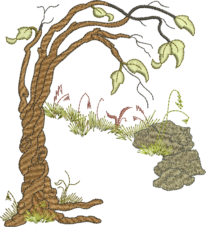 25 - Tree Scene - Illustration Clipart (668x735), Png Download