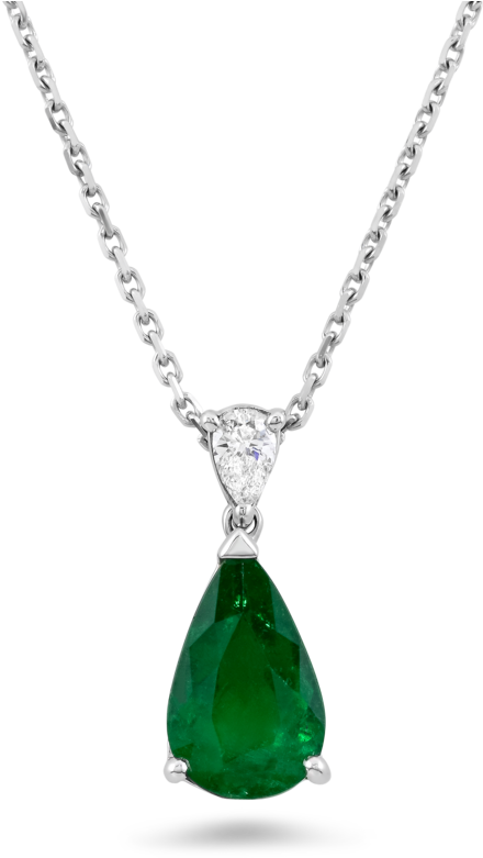 Pendant Necklace Png Pic - Green Necklace Transparent Background Clipart (800x800), Png Download