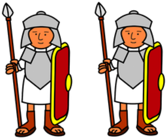 Roman Warriors Clipart Gideon - Roman Soldier Clip Art - Png Download (640x480), Png Download