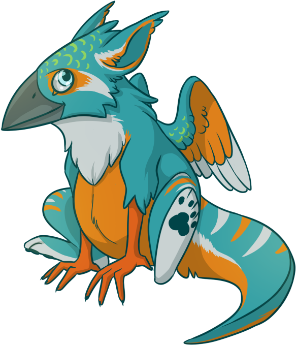 Baby Kingfisher~ - Cartoon Clipart (650x708), Png Download