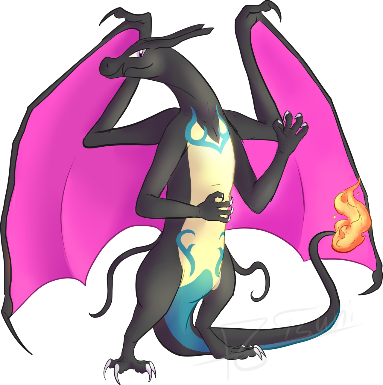 Salazzle Charizard Fusion , Png Download Clipart (1280x1284), Png Download