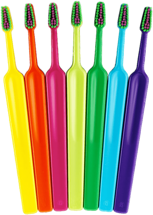 Download - Colourful Toothbrushes Clipart (708x800), Png Download