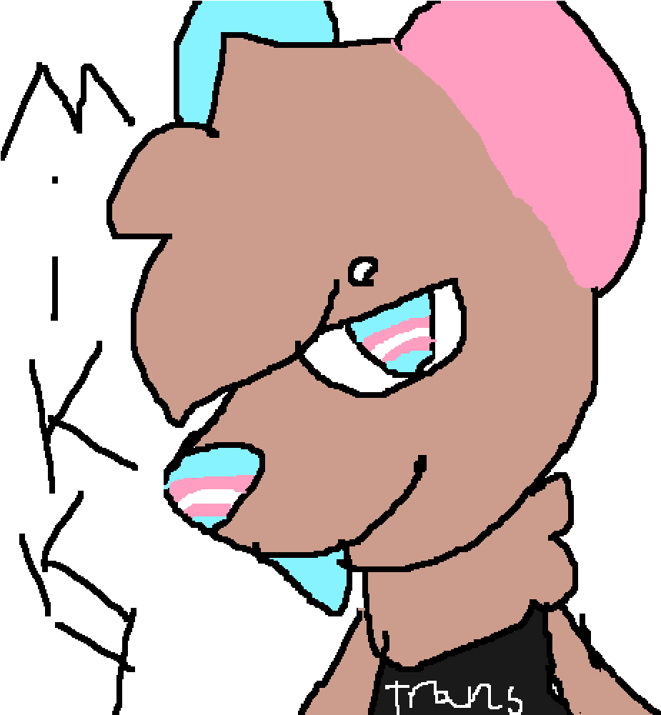 Mikky The Transgender Akita - Cartoon Clipart (1000x1000), Png Download