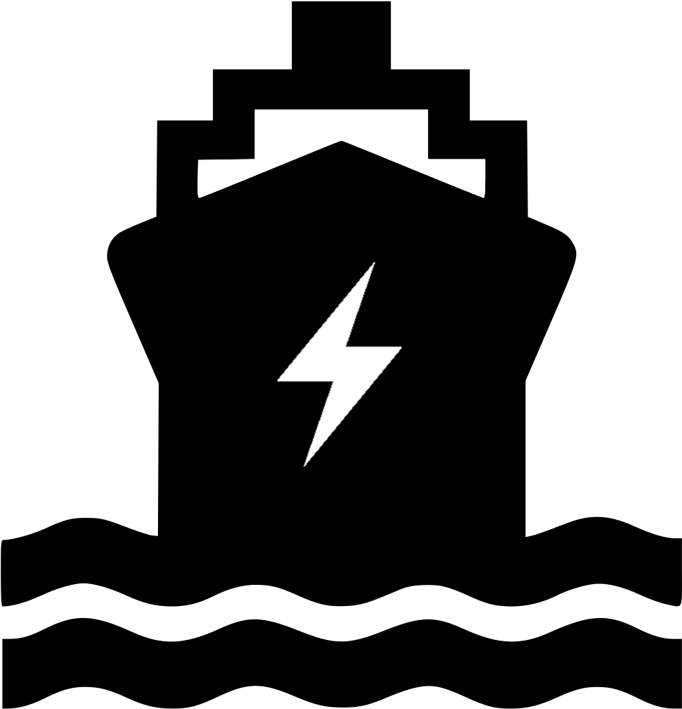 Electric Ship Icon - Порт Клипарт Clipart (978x1024), Png Download