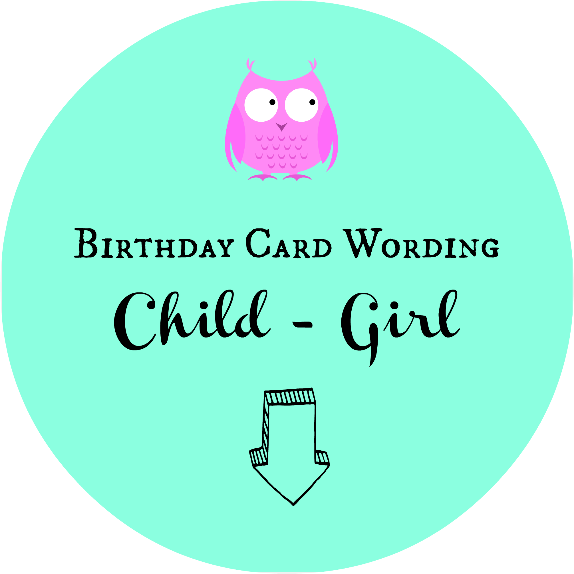 Birthday Card Wording Child Girl - Threadflip Clipart (2011x2010), Png Download