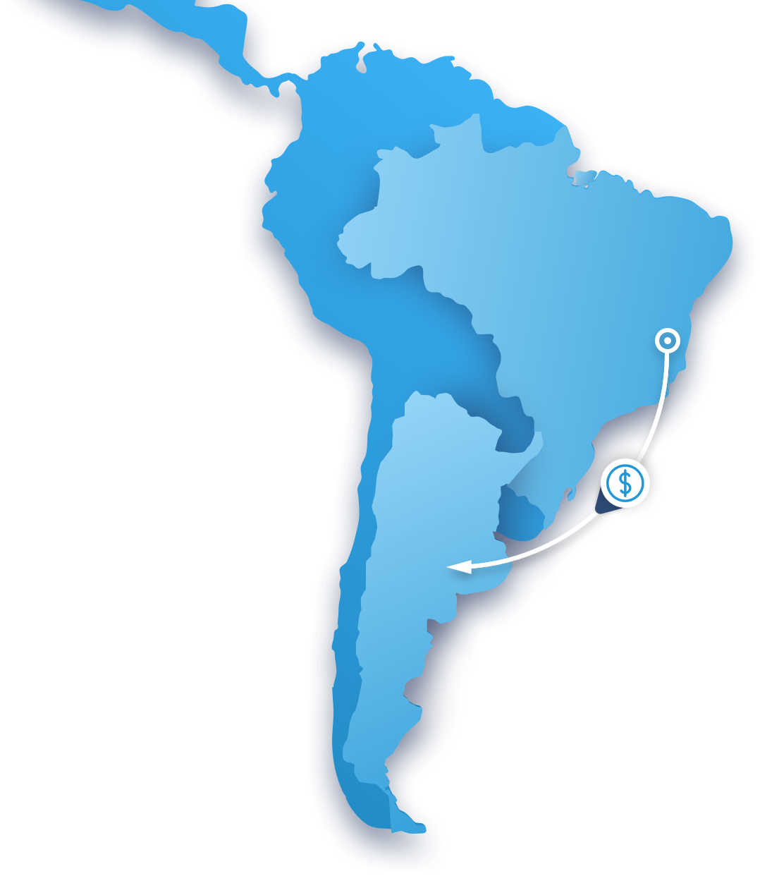 Aumenta Las Ventas En Brasil - Religion Latin America Map Clipart (1078x1242), Png Download