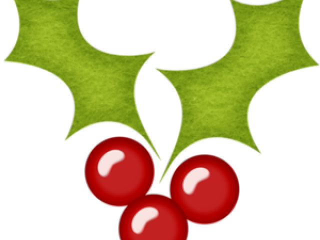 Berries Clipart Christmas - Clip Art - Png Download (640x480), Png Download