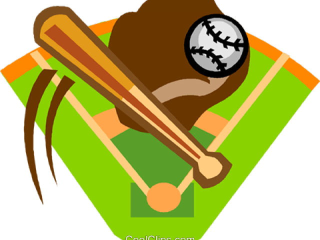 Baseball Bat Clipart Baseball Diamond - Softball Field Clipart - Png Download (640x480), Png Download