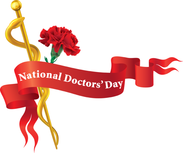 Clipart - National Doctors Day 2017 - Png Download (640x538), Png Download